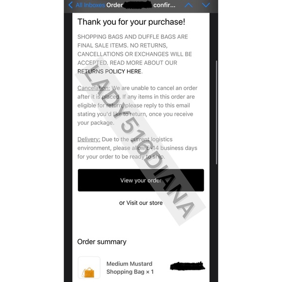 👜 Telfar MEDIUM Shopping Bag - Mustard 👜 - Picture 2 of 6